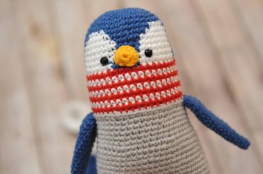 Amigurumi oyuncak. Penguen