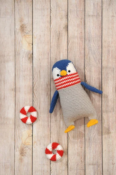 Amigurumi oyuncak. Penguen
