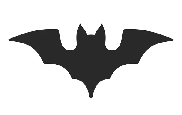 Icono del murciélago de Halloween sobre fondo blanco. Vector — Vector de stock