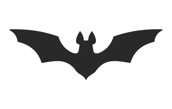 Icono del murciélago de Halloween sobre fondo blanco. Vector — Vector de stock