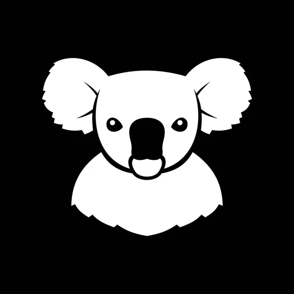 Koala medve jel embléma. Vektor — Stock Vector