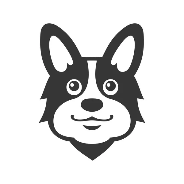 Welsh Corgi Pembroke. Desenhos animados Estilo Vector —  Vetores de Stock