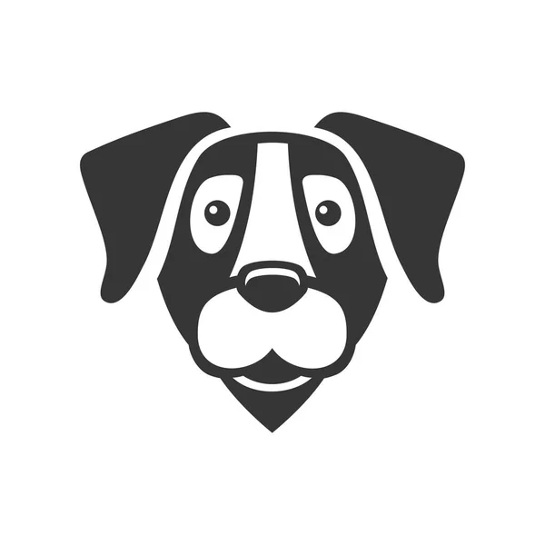 Labrador Retriever hond hoofd pictogram Logo. Vector — Stockvector