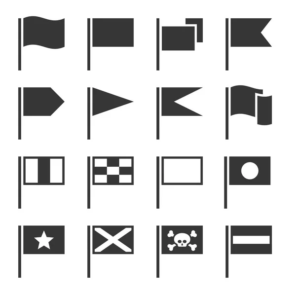 Bayrak Icons set — Stok Vektör