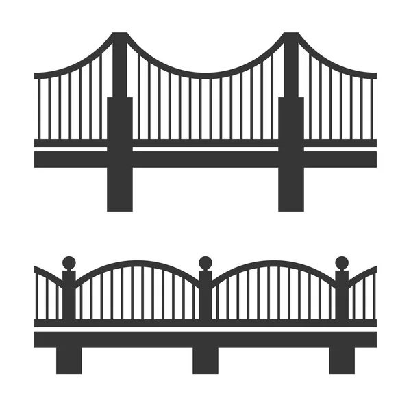Bridge Icon Set — Stock Vector