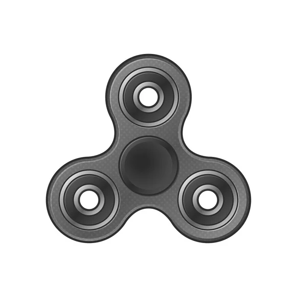 Fidget Hand Spinner em fundo branco. Vetor — Vetor de Stock