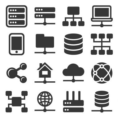 Ağ Icons set