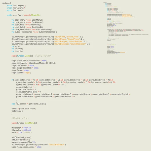 Program kodu listeleme, programlama arka plan. Vektör
