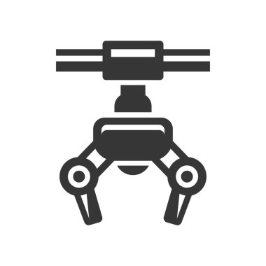 Robot pençe makine simgesi. Vektör