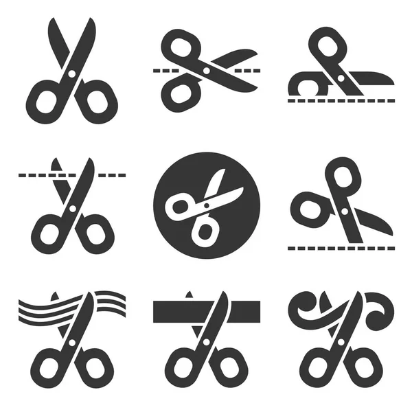 Scissors Icon Set . Vector Stock Illustration