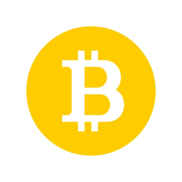 Logo de signo de Bitcoin — Vector de stock