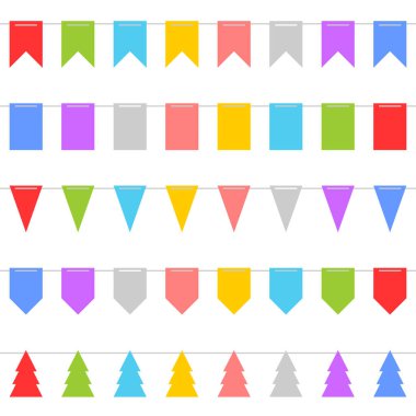 Beyaz arka plan sette kiraz kuşu, renkli şekil. Vektör