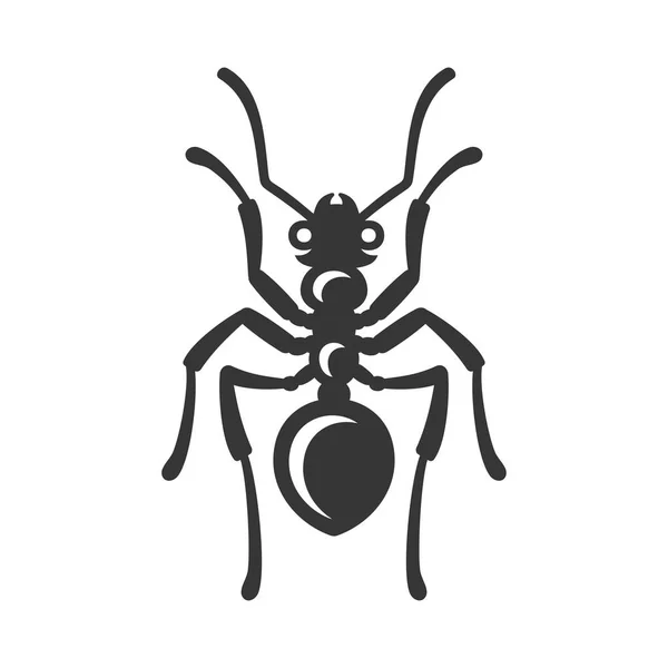Ameisensymbol auf weißem Hintergrund. Vektor — Stockvektor