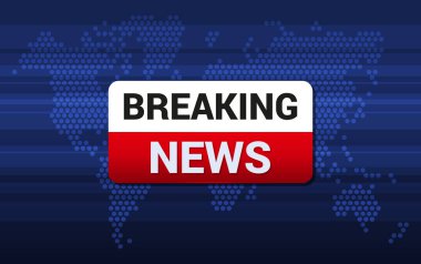 TV son dakika Haberler ekran arka planı. Vektör