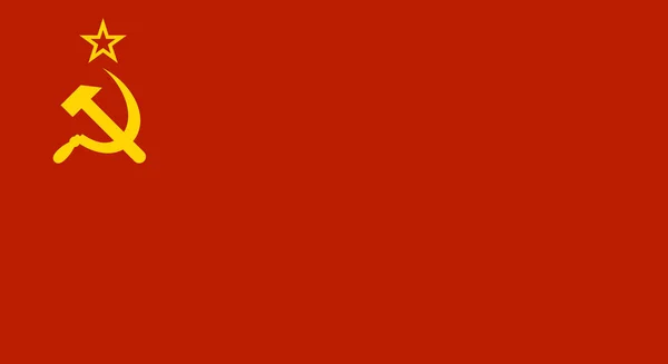 Ussr drapeau rouge de l'Union soviétique. Vecteur — Image vectorielle