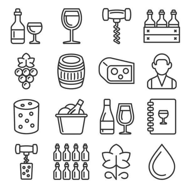 Honey Icons Állítsa be a fehér háttér. Vonalas vektor — Stock Vector