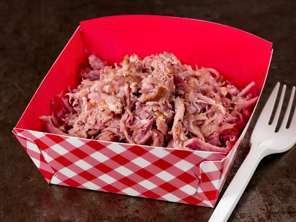 Rustieke Amerikaanse getrokken varkensvlees — Stockfoto
