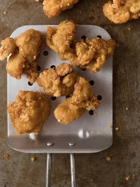 Rustieke popcorn gebakken kip nugget — Stockfoto