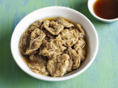 Seitan vejetaryen sahte abalone