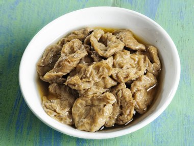 Seitan vejetaryen sahte abalone