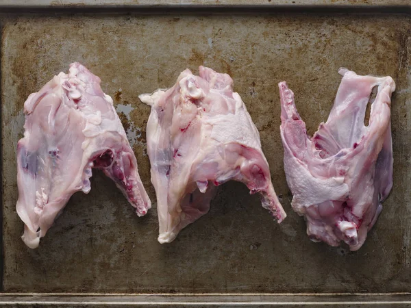 素朴な鶏骨の屠体スープ成分 — ストック写真