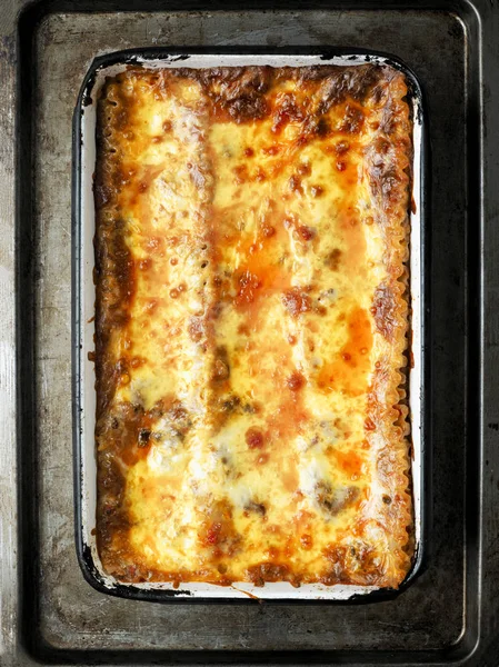 Rustieke Italiaanse lasagne — Stockfoto