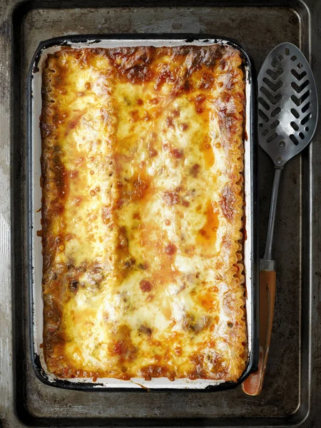 Rustykalne włoski lasagne — Zdjęcie stockowe