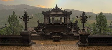 khai dinh tomb in hue vietnam