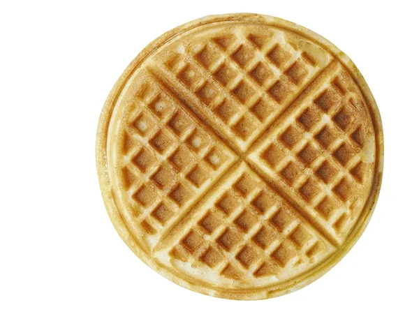 Gewone België-Amerikaanse wafels, geïsoleerd — Stockfoto