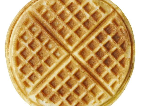 Gewone België-Amerikaanse wafels, geïsoleerd — Stockfoto