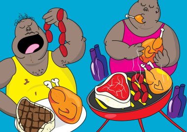 Amerikan Barbekü partisi pigout