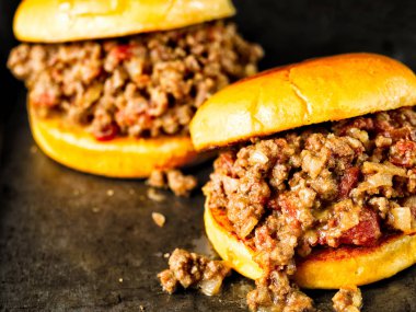 rustik Amerikan kıymalı burger