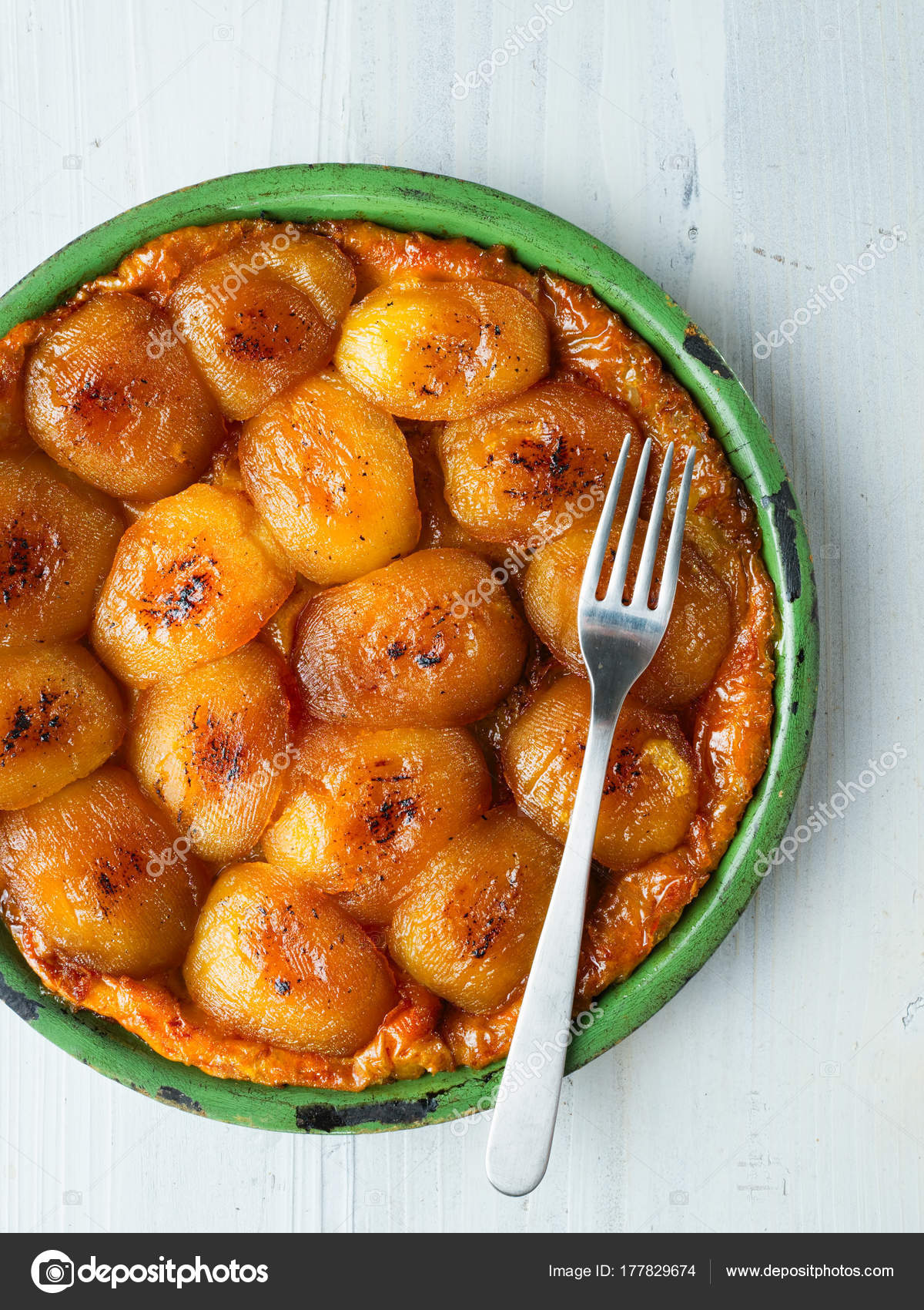 Rustic Golden Apple Tarte Tatin Stock Photo C Zkruger 177829674