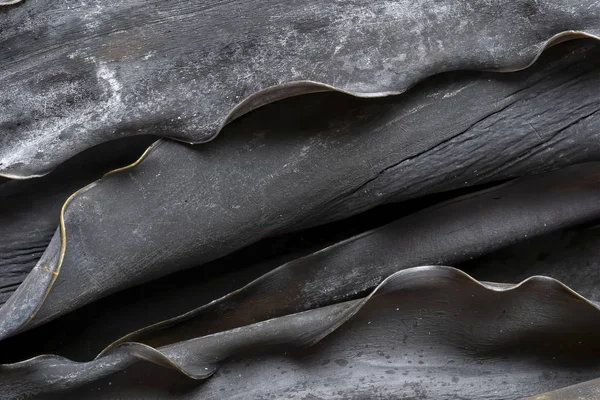 Japonês seco alga kombu comida fundo — Fotografia de Stock