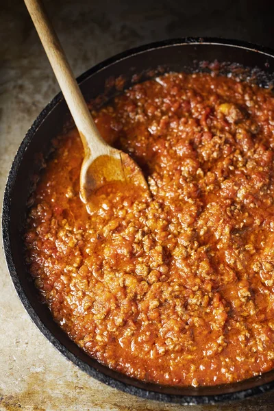Rustik italyan bolonez sosu — Stok fotoğraf