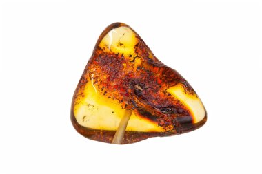 Sarı kehribar taşı.