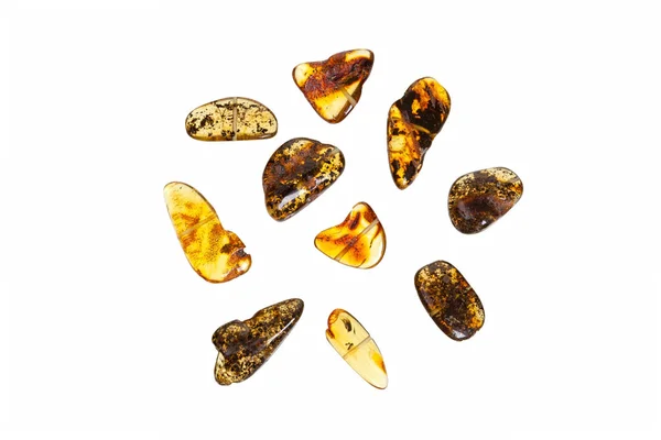Yellow amber stone. — Stock Photo, Image