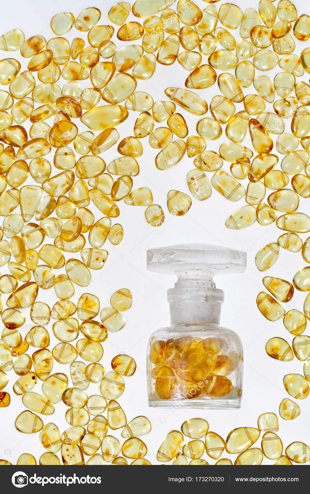 Download Vintage Bottle And Yellow Amber Stones Stock Photo C Agodyaykin 173270320 Yellowimages Mockups