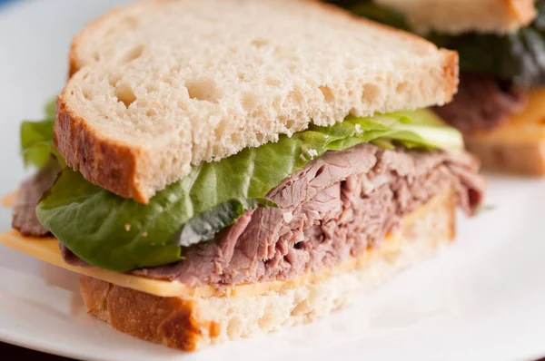deli style roast beef sandwich