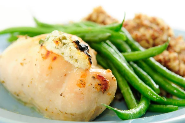 chicken breast stuffed with goat cheese and arugula