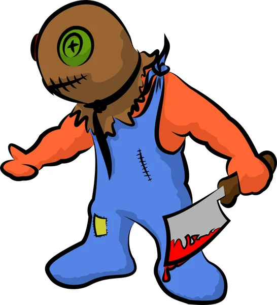 Trick or treat - monstre d'Halloween — Image vectorielle