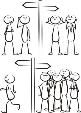 sopa adam yolu karar - komik resimler