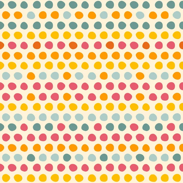 Seamless pattern with Multi-colored circles — Stock Vector