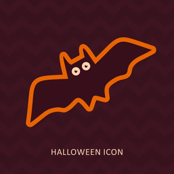 Символ вектора летучих мышей Хэллоуина — стоковый вектор