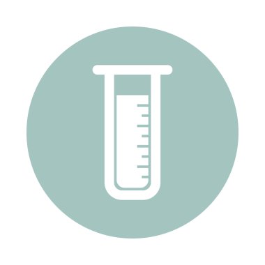 Laboratuvar düz simgesi. Tıp vektör