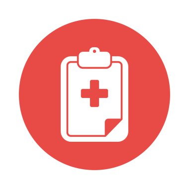 Pano düz simgesi. Tıp vektör