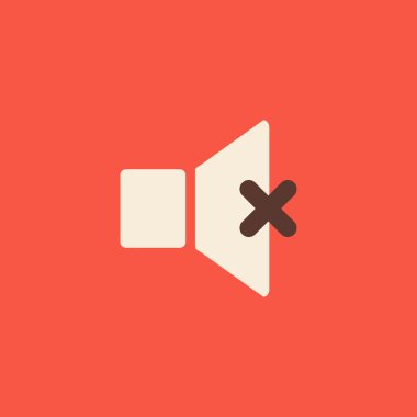 Sessiz ses simge vektör