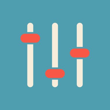 Equalizer'ı simgesi. müzik ses dalgası sembolü