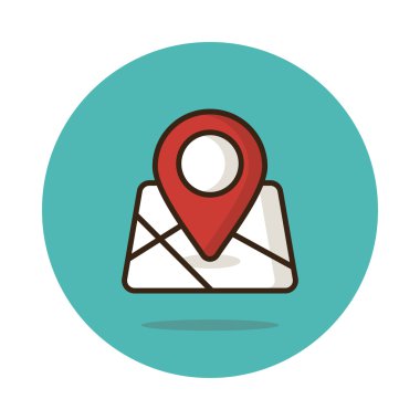 Harita işaretleyici vektör simgesi