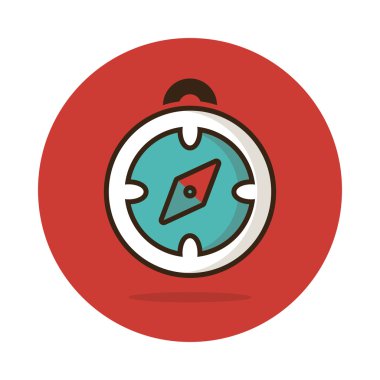 Pusula vektör simgesi